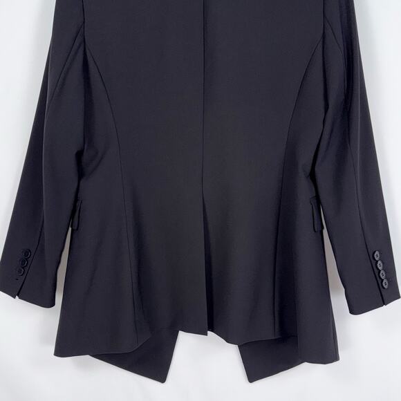Theory Women's Staple Classic Career Wool Blend Blazer Size 10 Black - Picture 10 of 16